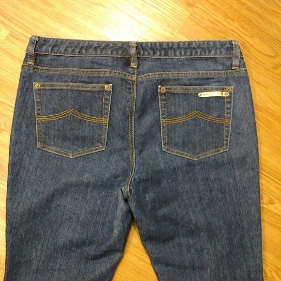 Michael Kors Dark Wash Boot Cut Jeans - Picture 3 of 9